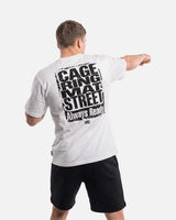 Phantom Athletics T-Shirt Cage Ring Mat Street - Weiß