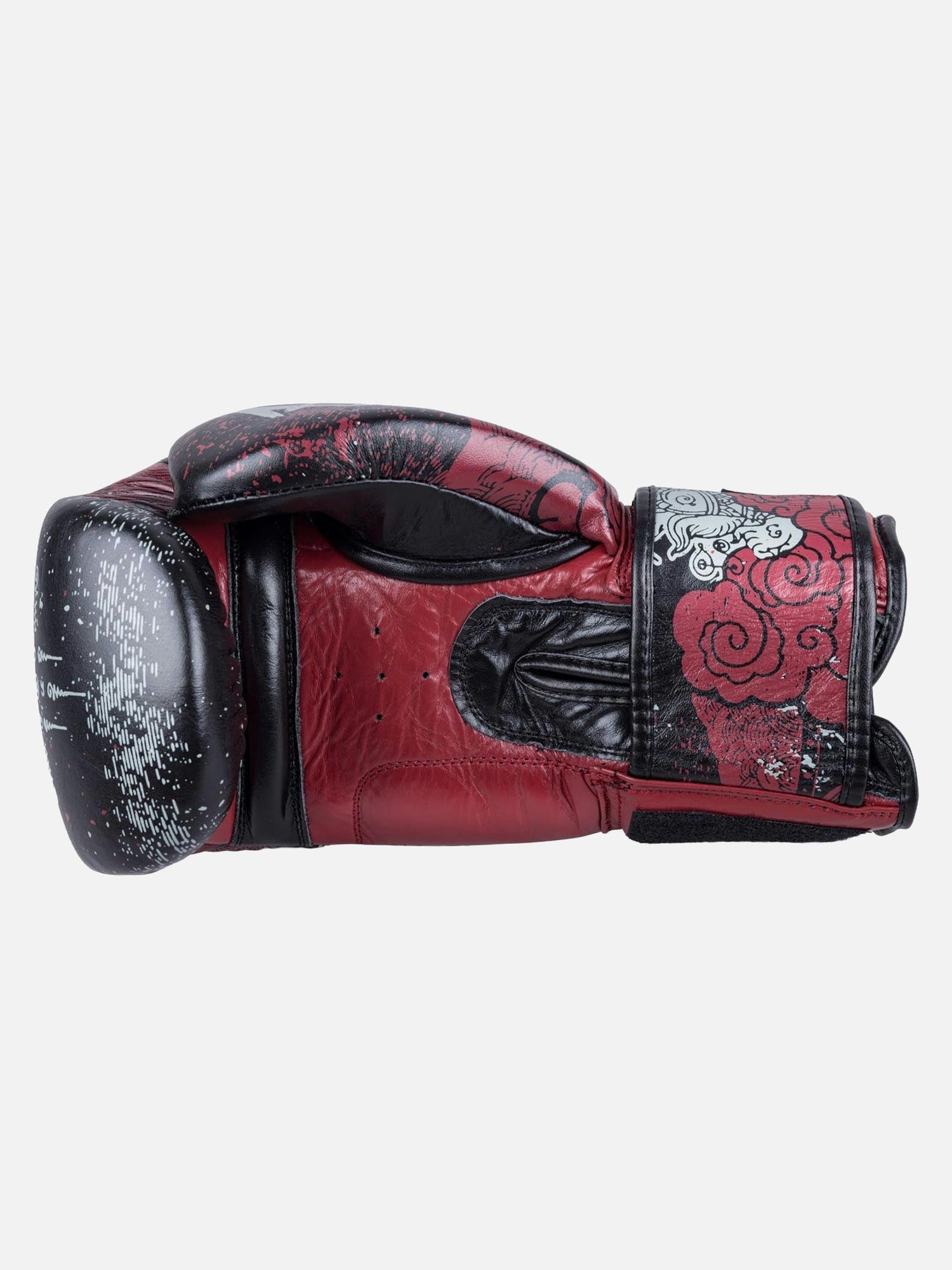 8 WEAPONS Boxhandschuhe Hanuman Yant - Schwarz/Rot