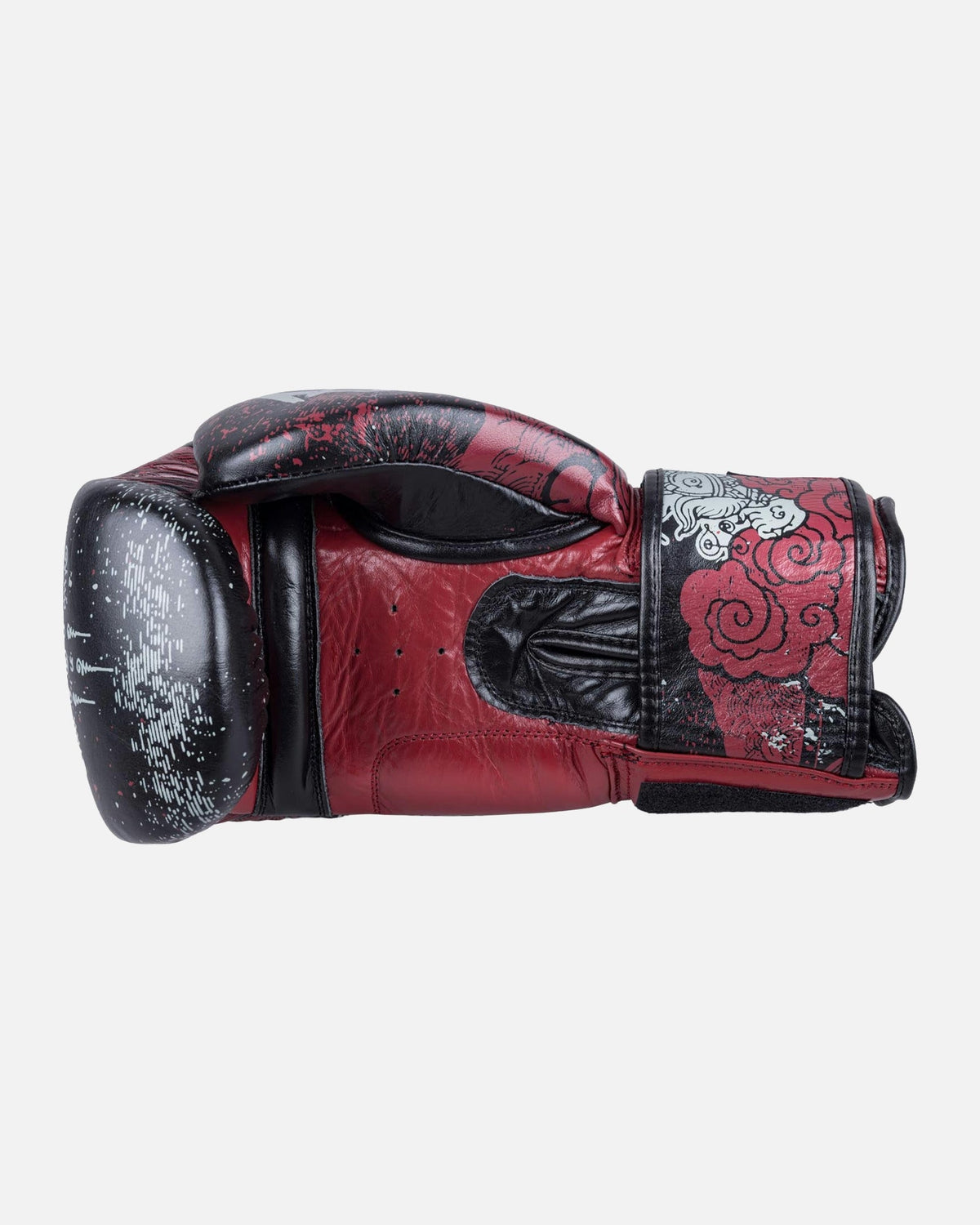8 WEAPONS Boxhandschuhe Hanuman Yant - Schwarz/Rot