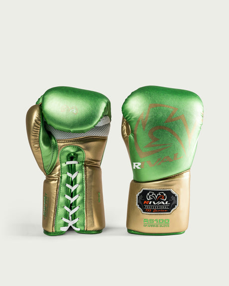 Rival Boxhandschuhe RS100 Pro Sparring - Grün/Gold