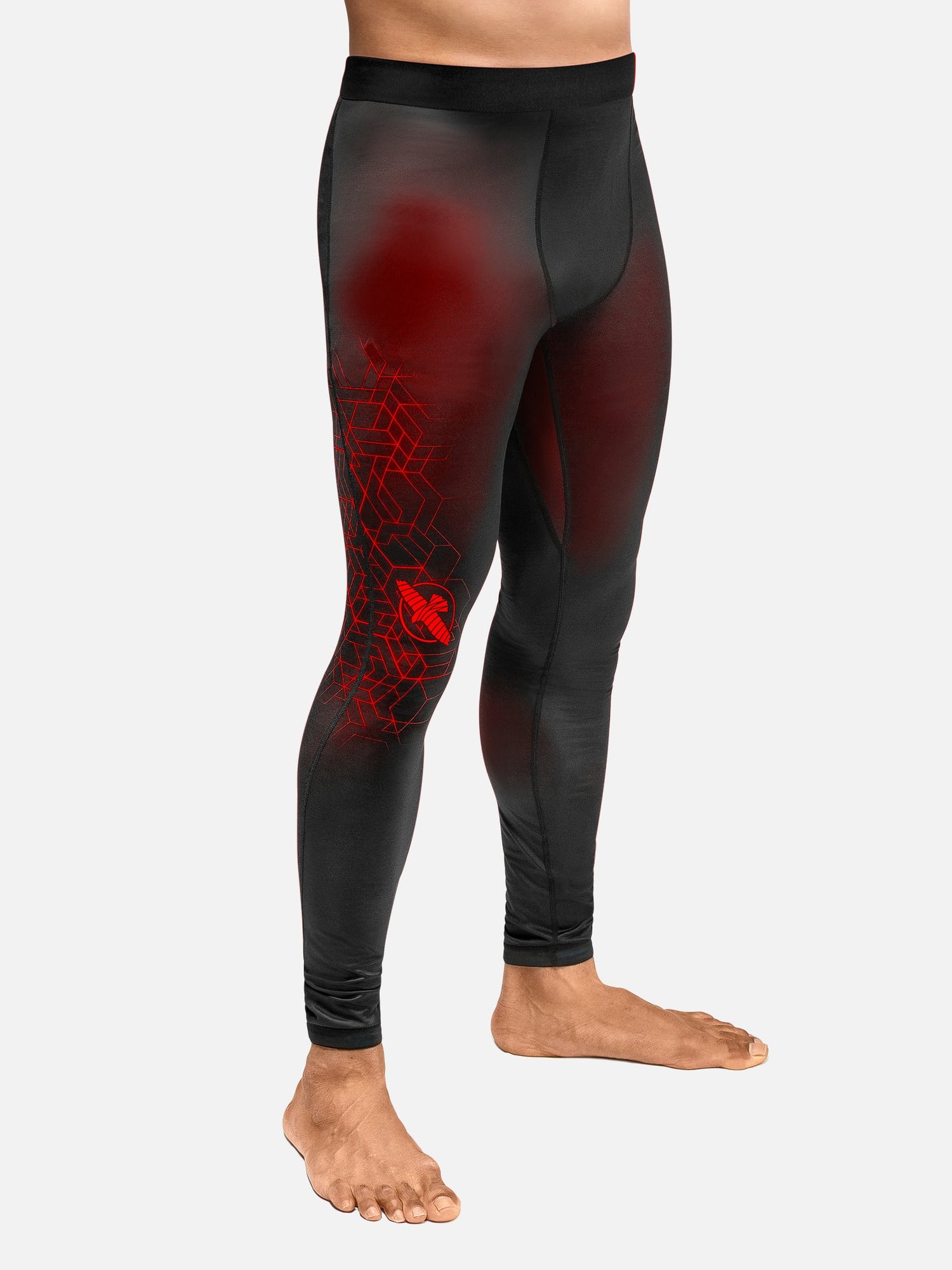 Hayabusa Kompressionsshorts Geo - Rot