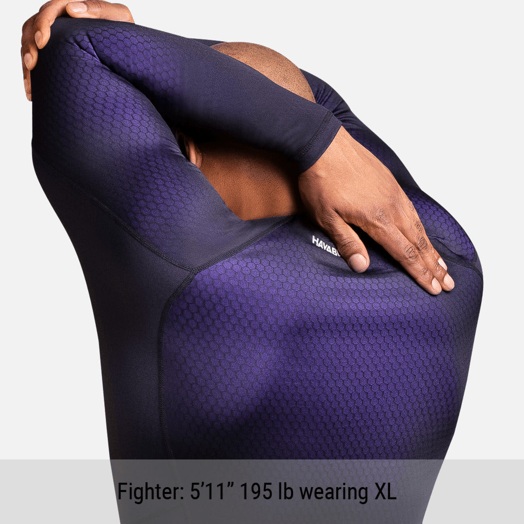 Hayabusa Rashguard Fusion Lange Ärmel - Schwarz/Lila