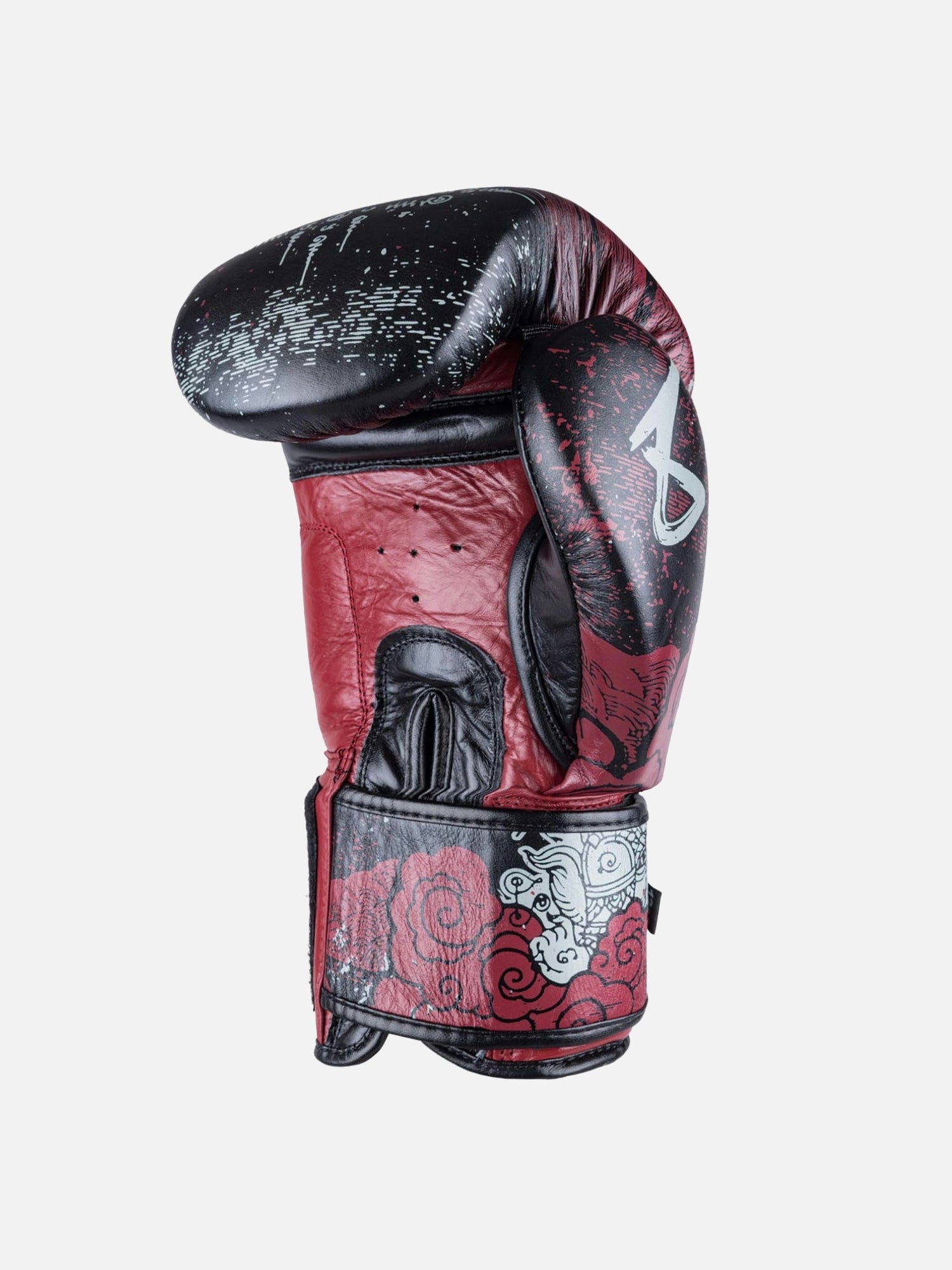 8 WEAPONS Boxhandschuhe Hanuman Yant - Schwarz/Rot