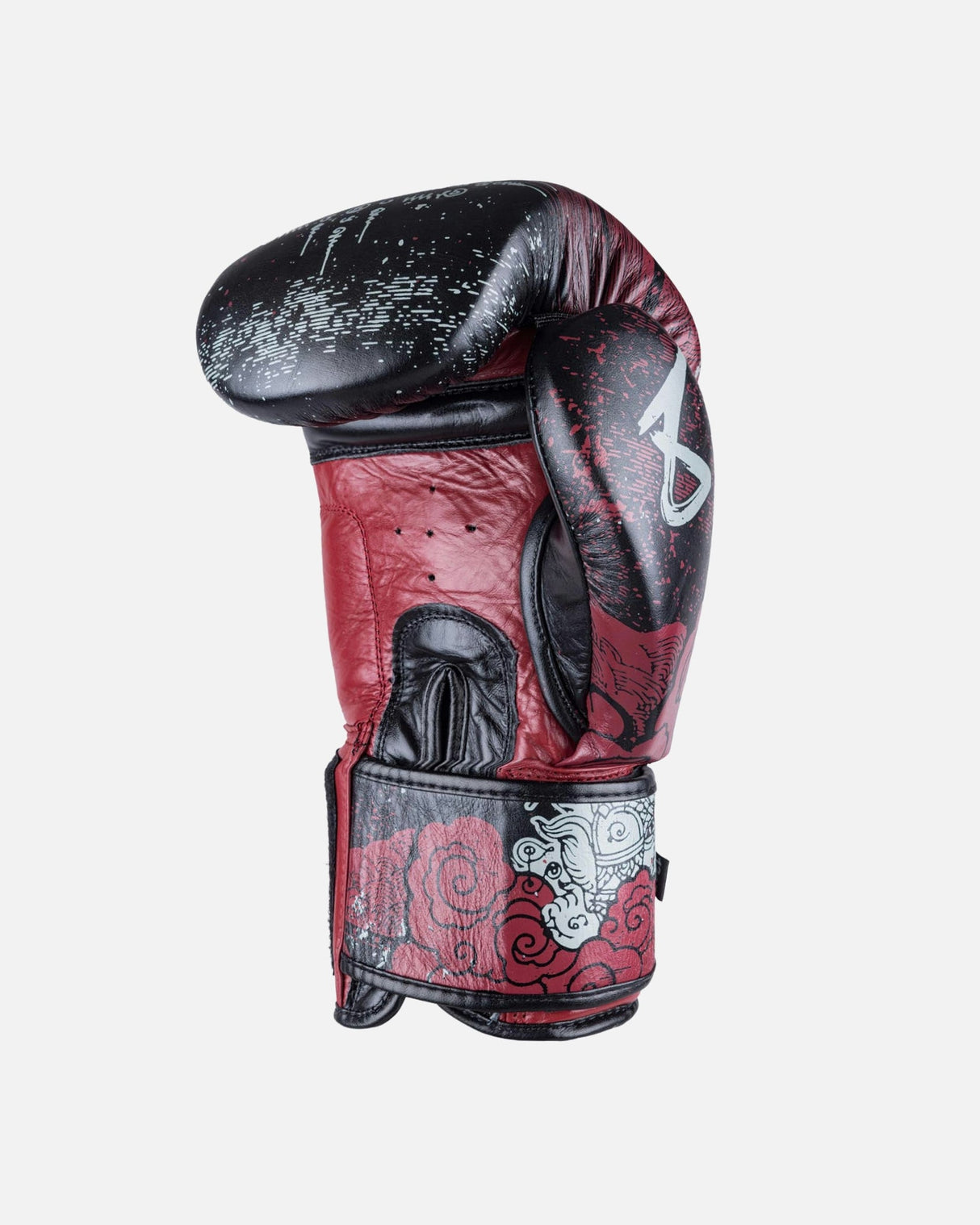 8 WEAPONS Boxhandschuhe Hanuman Yant - Schwarz/Rot