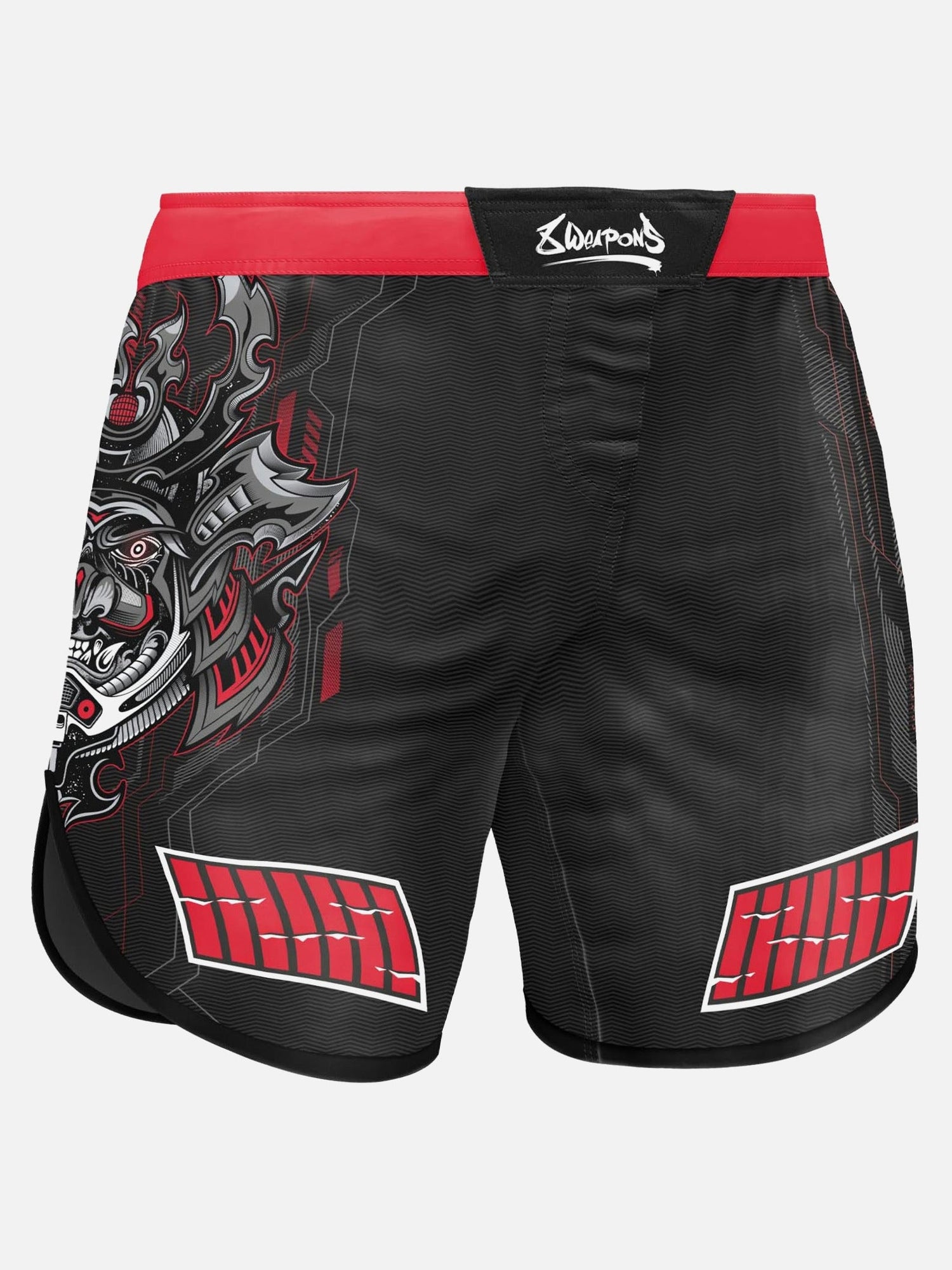 8 WEAPONS MMA Shorts Samurai 2.0 - Schwarz/Rot