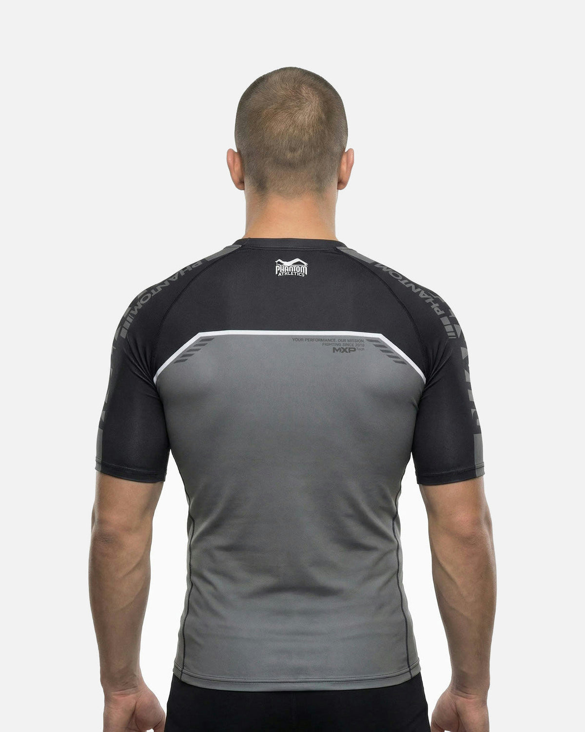 Phantom Athletics Rashguard EVO Apex Kurzarm - Grau