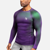 Hayabusa Rashguard Fusion Lange Ärmel - Lila/Grün