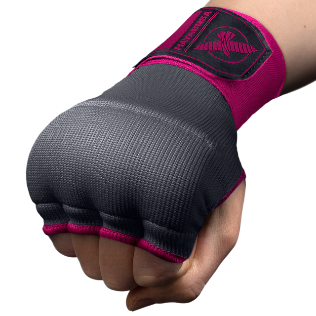 Hayabusa Innenhandschuhe Quick Gel - Grau/Rosa