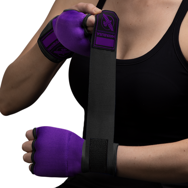 Hayabusa Innenhandschuhe Quick Gel - Lila/Schwarz