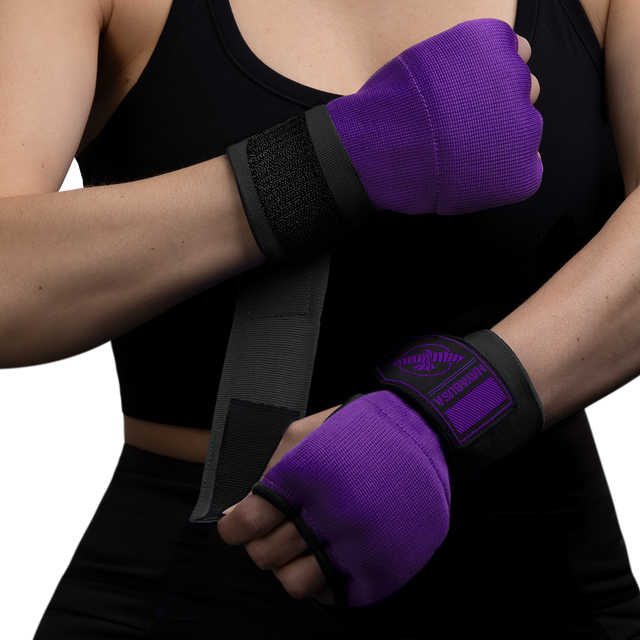 Hayabusa Innenhandschuhe Quick Gel - Lila/Schwarz