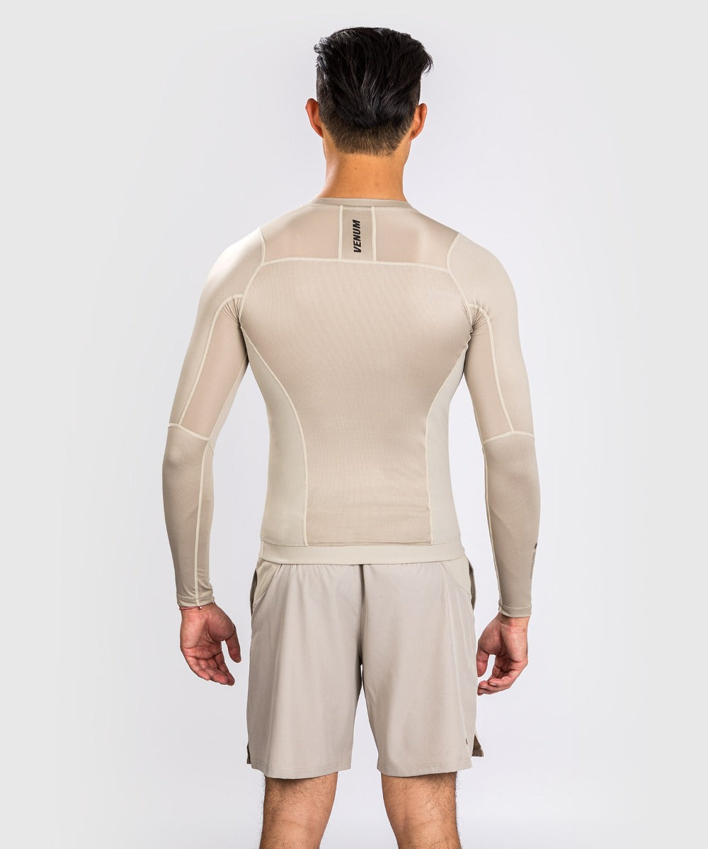 Venum Rashguard G-Fit Air Lange Ärmel - Sand