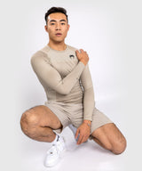 Venum Rashguard G-Fit Air Lange Ärmel - Sand