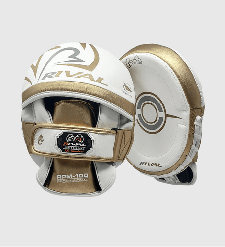 Rival Boxpratzen RPM100 Professional - Weiss/Gold - The Fight Company Deutschland