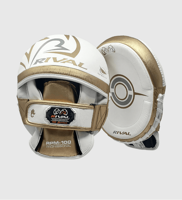 Rival Boxpratzen RPM100 Professional - Weiss/Gold - The Fight Company Deutschland