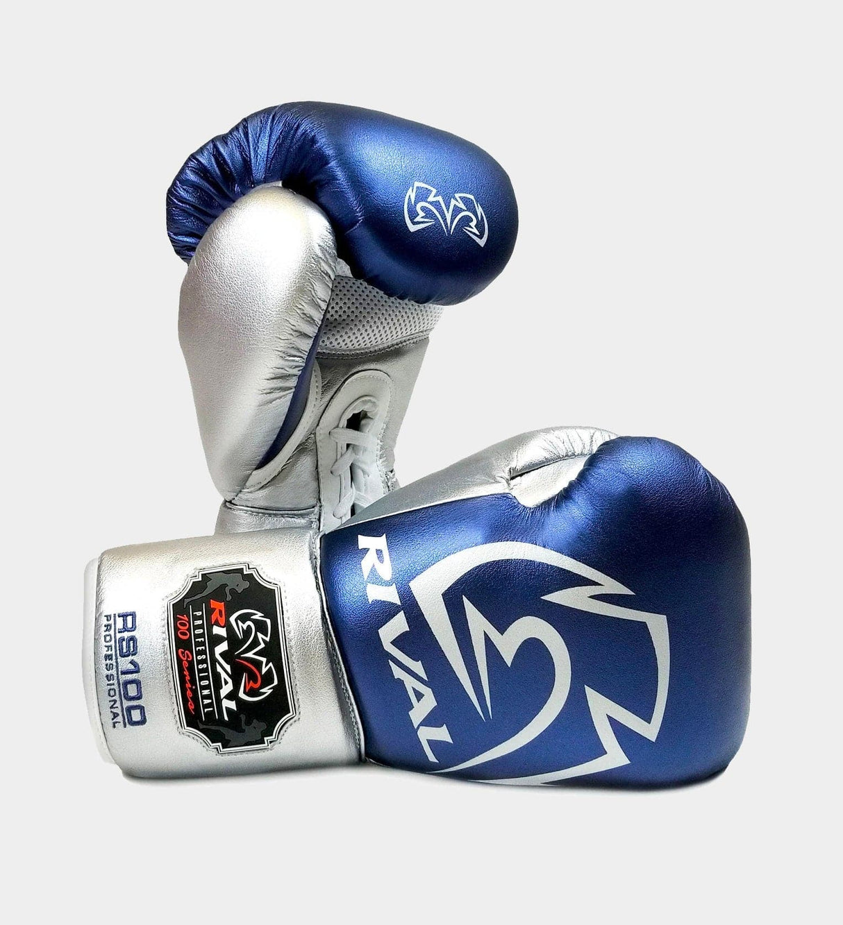 Rival Boxhandschuhe RS100 Professional - Blau/Silber - The Fight Company Deutschland