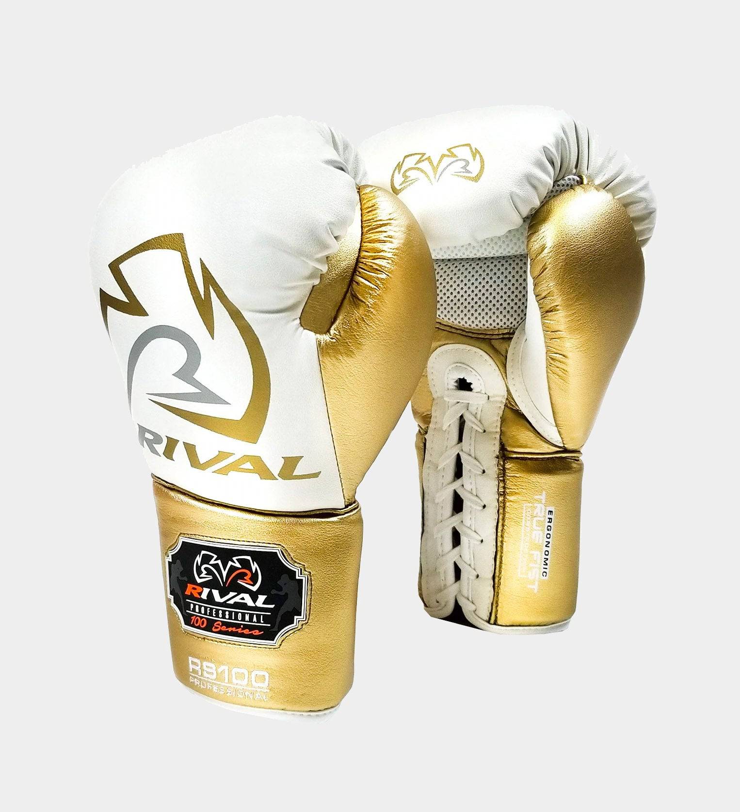 Rival Boxhandschuhe RS100 Professional - Weiss/Gold - The Fight Company Deutschland