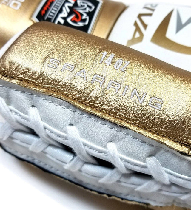 Rival Boxhandschuhe RS100 Professional - Weiss/Gold - The Fight Company Deutschland