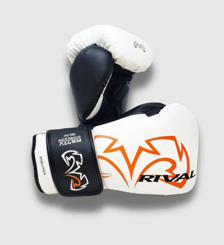 Rival Boxhandschuhe RS11V Evolution - Weiss/Schwarz/Orange - The Fight Company Deutschland