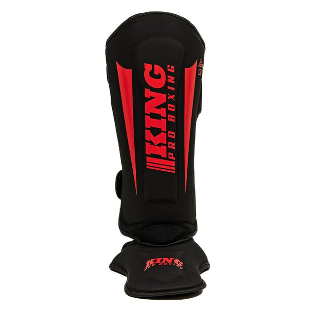 King Pro Boxing Schienbeinschoner Revo - Schwarz/Rot