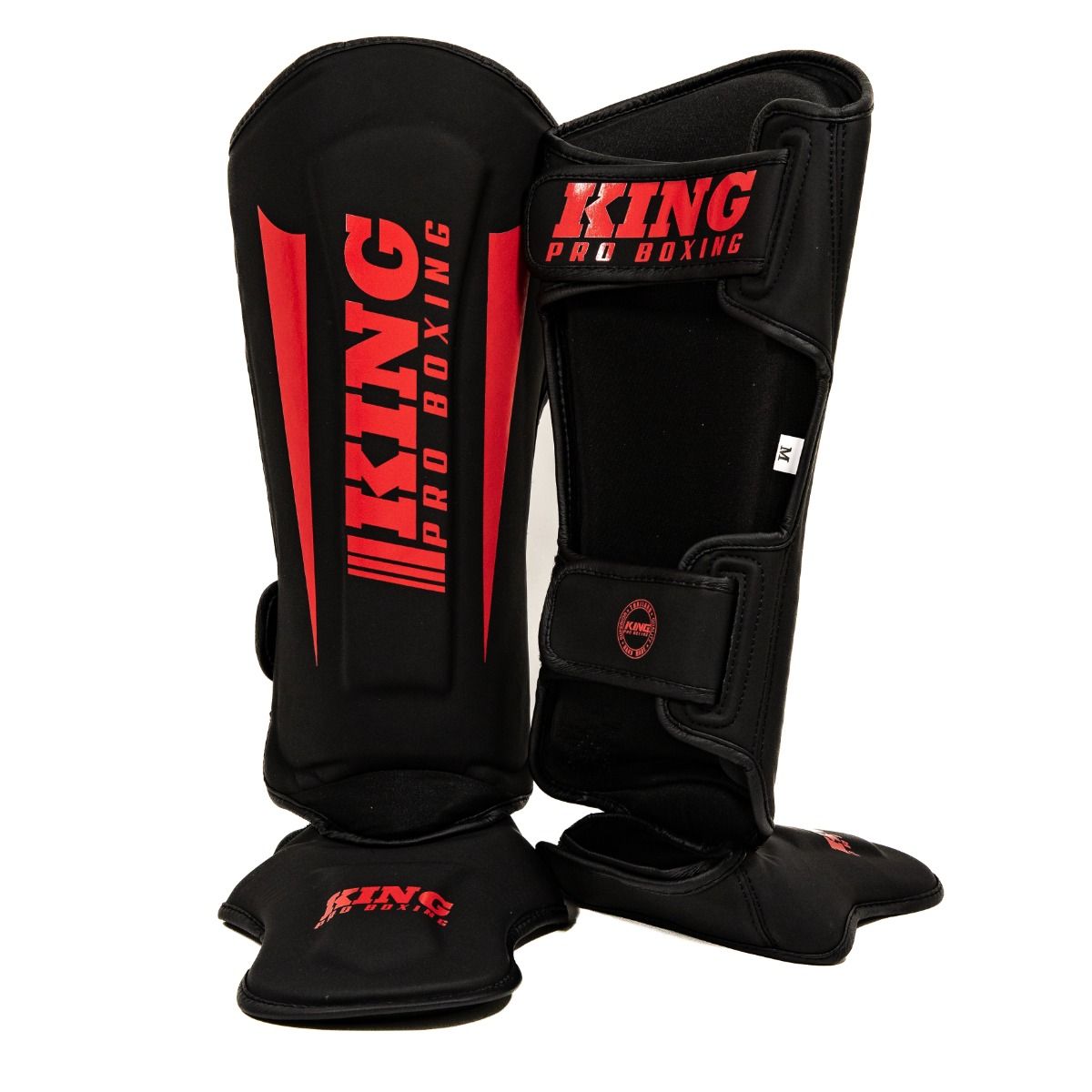 King Pro Boxing Schienbeinschoner Revo - Schwarz/Rot
