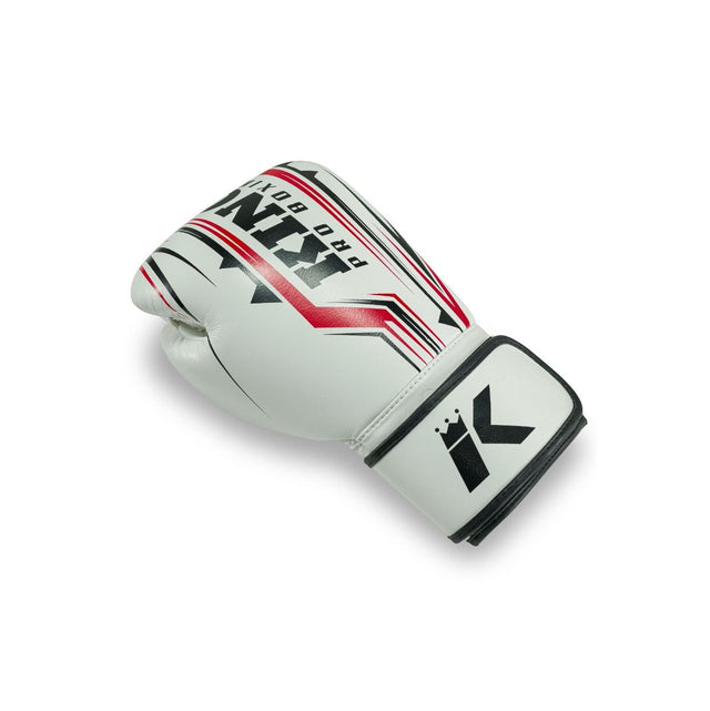 King Pro Boxing Boxhandschuhe BG Spartan - Weiss/Schwarz/Rot