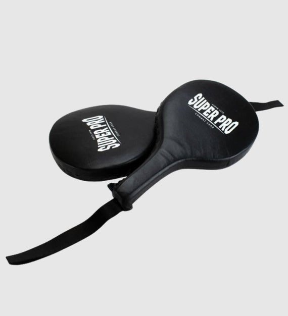 Super Pro Boxpaddles Leder - Schwarz - The Fight Company Deutschland