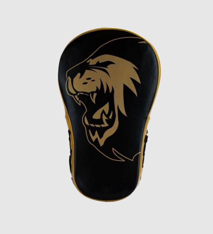 Super Pro Boxpratzen Curved Lang - Schwarz/Gold - The Fight Company Deutschland