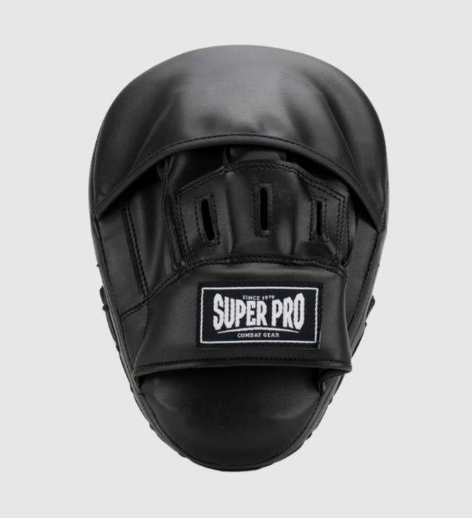 Super Pro Boxpratzen Curved - Schwarz/Weiss - The Fight Company Deutschland