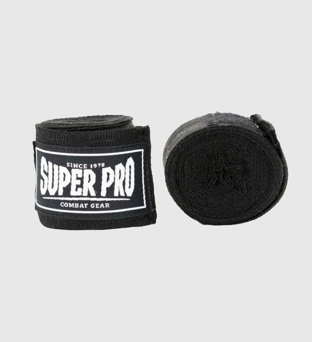 Super Pro Boxbandagen - Schwarz - The Fight Company Deutschland