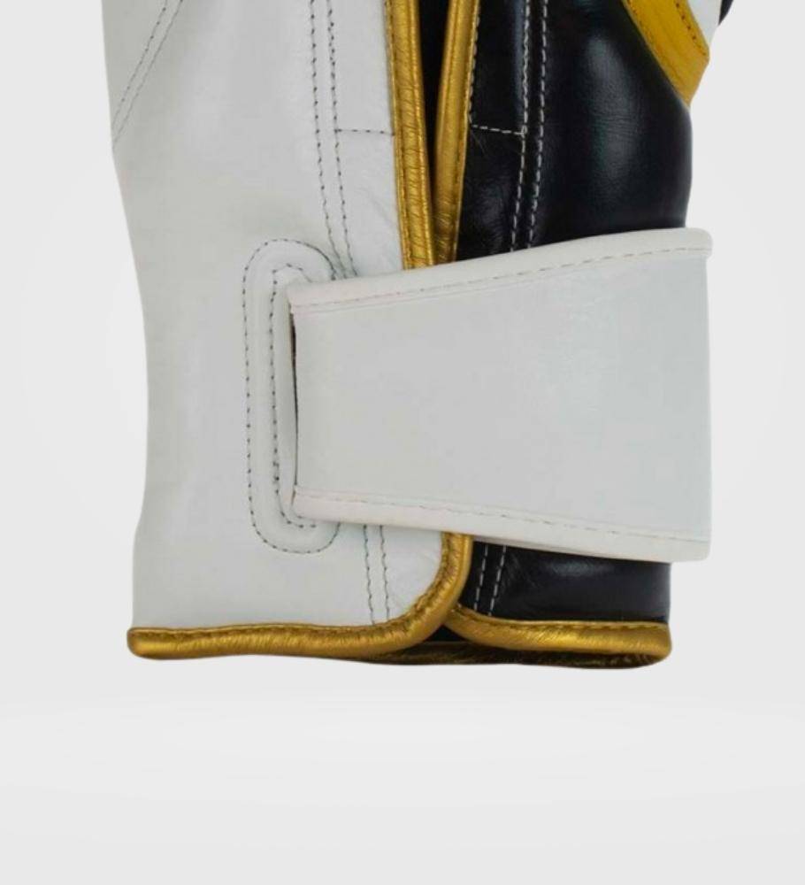 Super Pro Boxhandschuhe Bruiser - Schwarz/Gold/Weiss - The Fight Company Deutschland