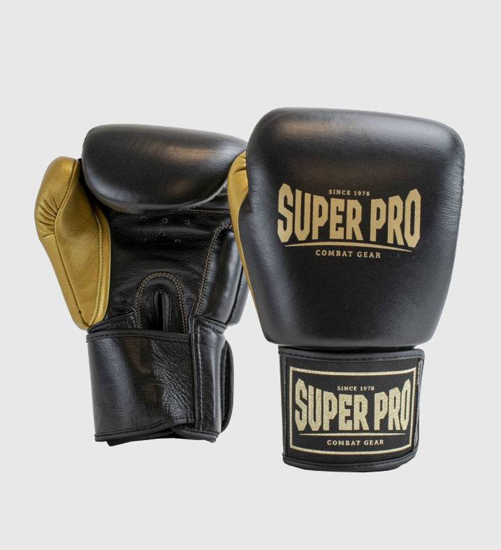 Super Pro Boxhandschuhe Enforcer - Schwarz/Gold - The Fight Company Deutschland