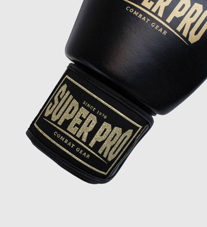 Super Pro Boxhandschuhe Enforcer - Schwarz/Gold - The Fight Company Deutschland