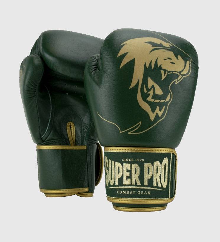 Super Pro Boxhandschuhe Warrior - Grün/Gold - The Fight Company Deutschland