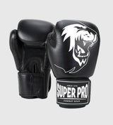 Super Pro Boxhandschuhe Warrior - Schwarz/Weiss - The Fight Company Deutschland