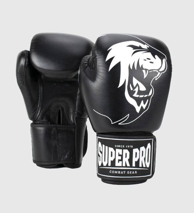 Super Pro Boxhandschuhe Warrior - Schwarz/Weiss - The Fight Company Deutschland