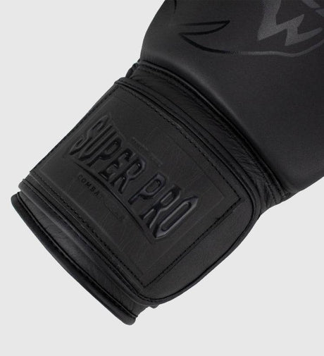 Super Pro Boxhandschuhe Legend - Schwarz Matt - The Fight Company Deutschland