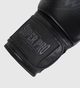 Super Pro Boxhandschuhe Legend - Schwarz/Schwarz - The Fight Company Deutschland