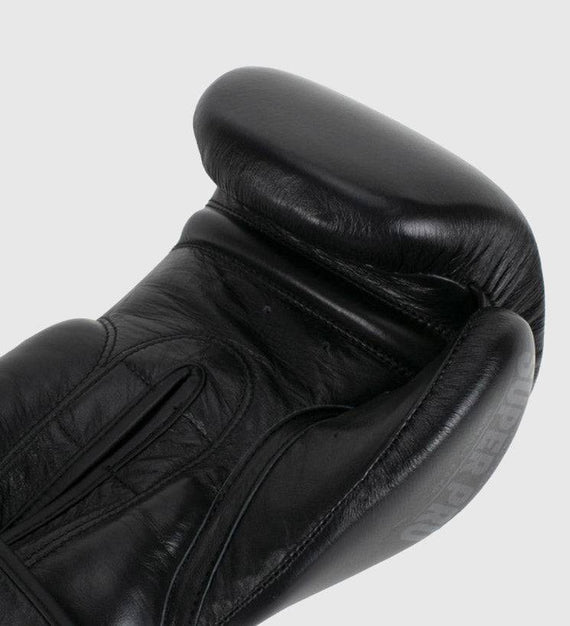 Super Pro Boxhandschuhe Legend - Schwarz/Schwarz - The Fight Company Deutschland