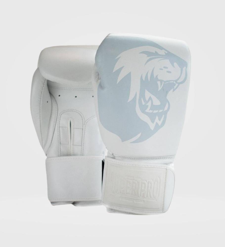 Super Pro Boxhandschuhe Legend - Weiss/Grau - The Fight Company Deutschland