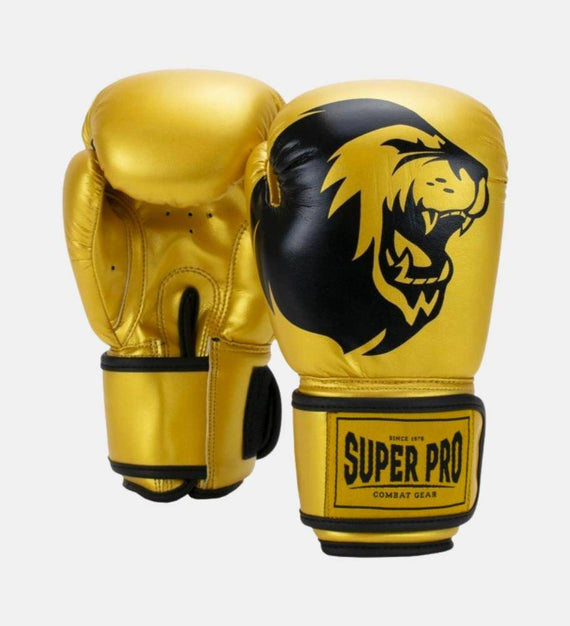 Super Pro Boxhandschuhe Talent Kids - Gold/Schwarz - The Fight Company Deutschland