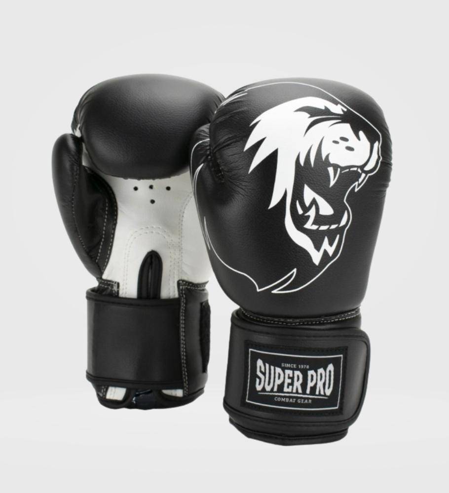 Super Pro Boxhandschuhe Talent Kids - Schwarz/Weiss - The Fight Company Deutschland