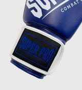 Super Pro Boxhandschuhe Rebel - Blau/Weiss/Schwarz - The Fight Company Deutschland
