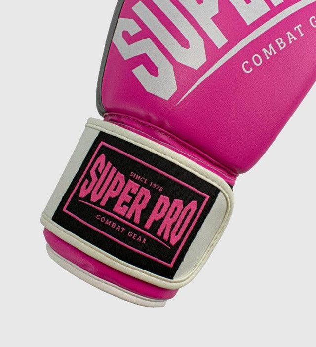 Super Pro Boxhandschuhe Rebel - Pink/Schwarz/Weiss - The Fight Company Deutschland