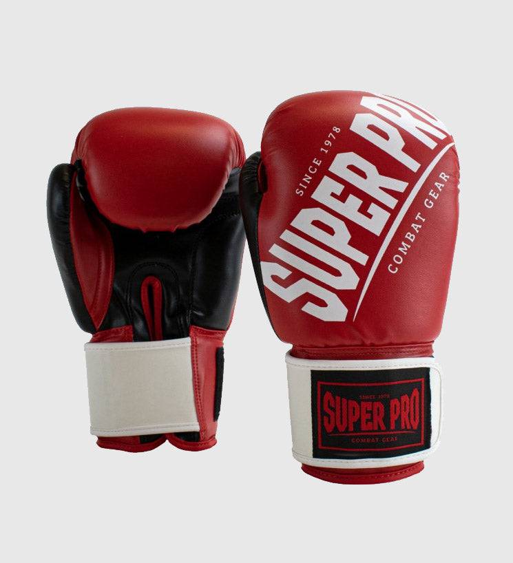 Super Pro Boxhandschuhe Rebel - Rot/Weiss/Schwarz - The Fight Company Deutschland