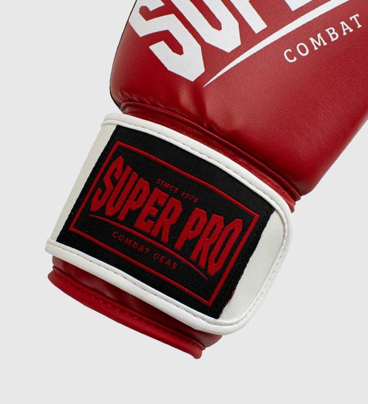 Super Pro Boxhandschuhe Rebel - Rot/Weiss/Schwarz - The Fight Company Deutschland