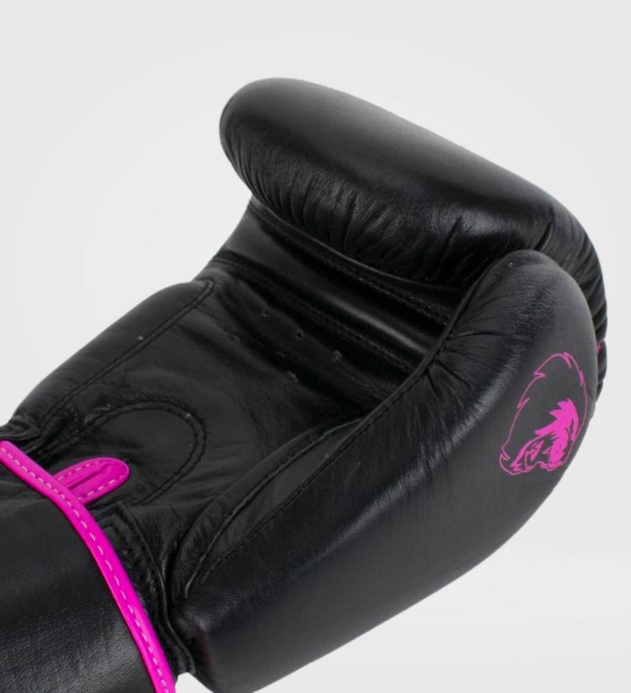 Super Pro Boxhandschuhe Warrior - Schwarz/Pink - The Fight Company Deutschland