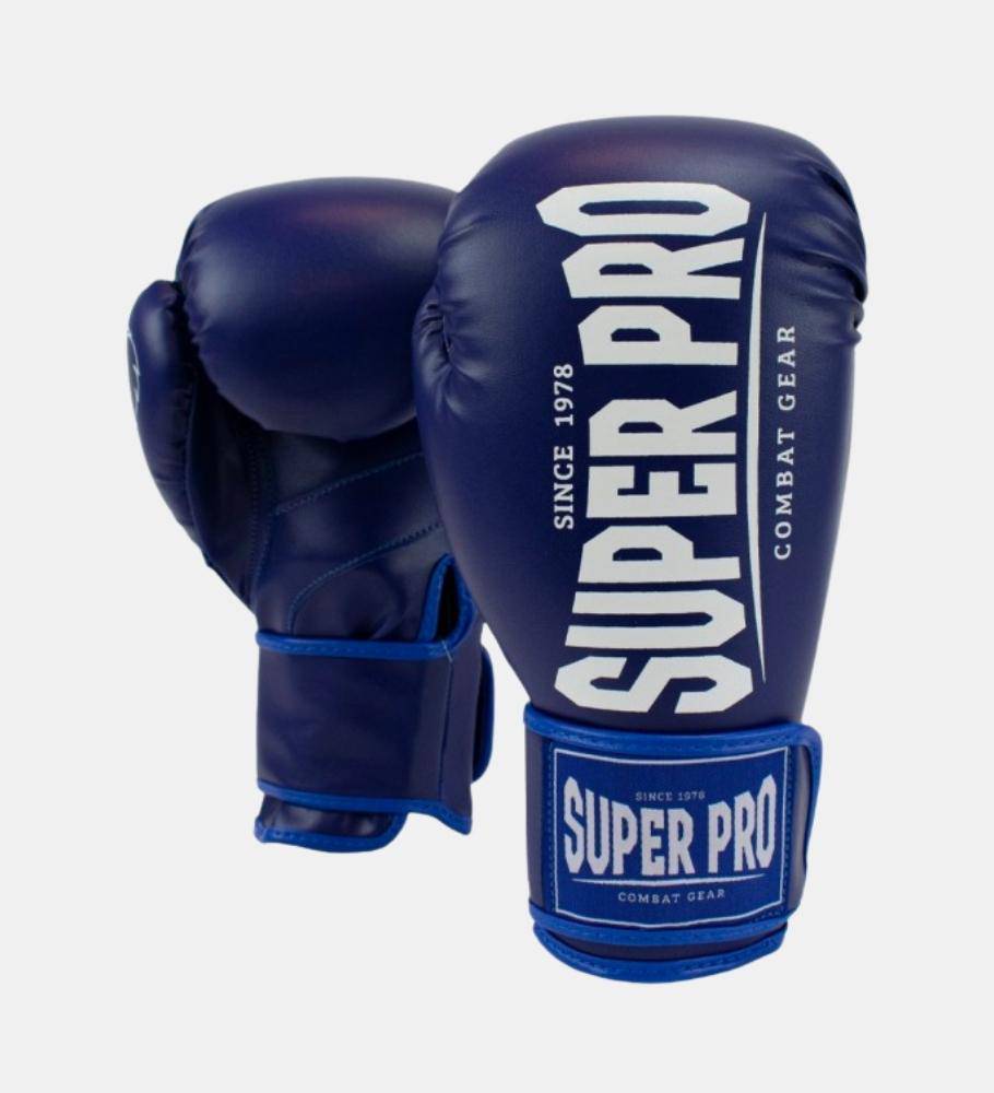 Super Pro Boxhandschuhe Champ - Blau/Weiss - The Fight Company Deutschland