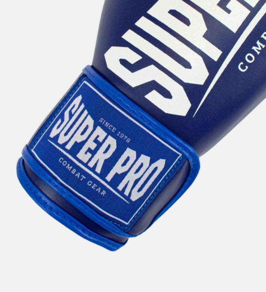 Super Pro Boxhandschuhe Champ - Blau/Weiss - The Fight Company Deutschland