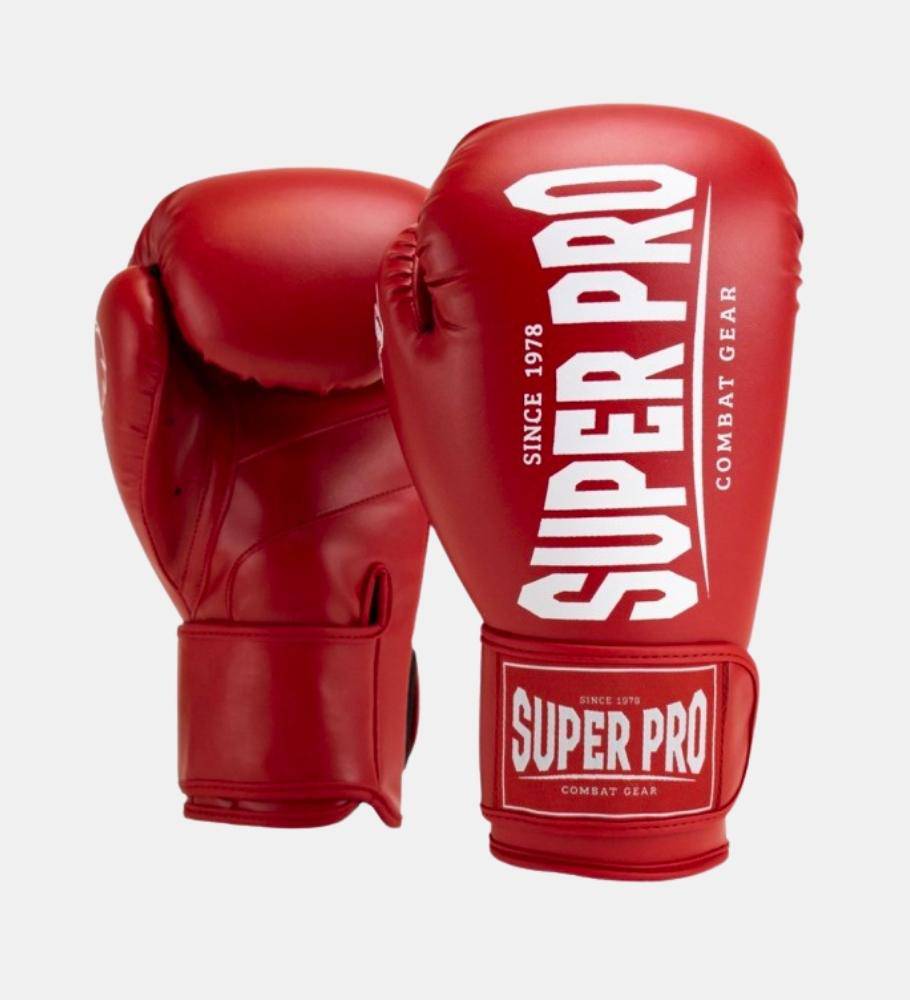 Super Pro Boxhandschuhe Champ - Rot/Weiss - The Fight Company Deutschland