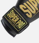 Super Pro Boxhandschuhe Champ - Schwarz/Gold - The Fight Company Deutschland